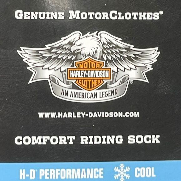 Harley-Davidson Black Athletic Socks, Size L, NWT - Picture 5 of 6